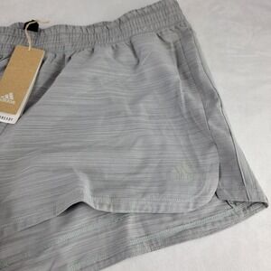 Adidas Womens XL Aeroready Pacer Short‎ Gray Lightweight Workout  NEW Gym 3"